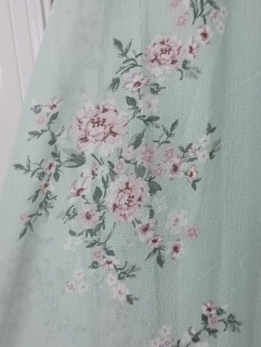 Windsor Maybelle Green Punk Floral Babydoll Maxi Dress Small - Picture 5 of 12